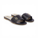 Ciabatte flat in pelle