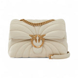 Borsa a tracolla grande Love Bag Puff in nappa trapuntata farfalla