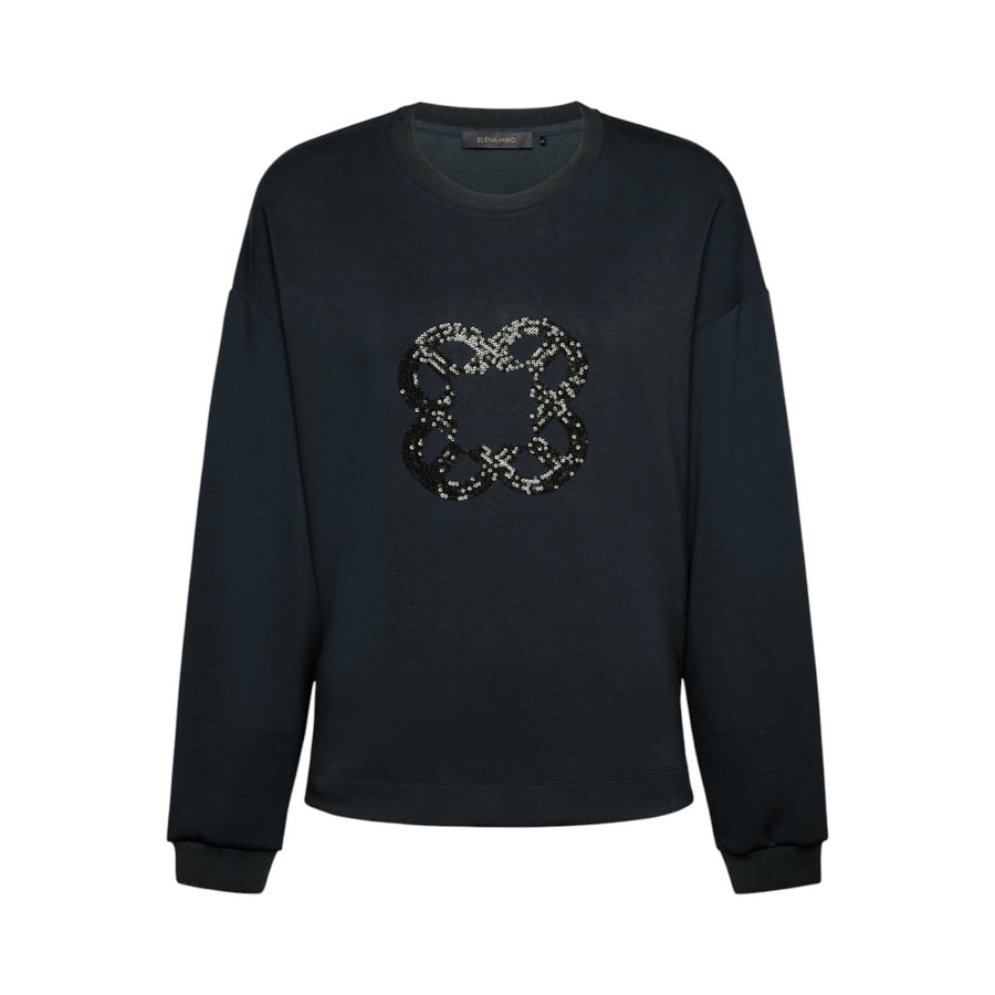 Felpa donna con ricamo Monogram