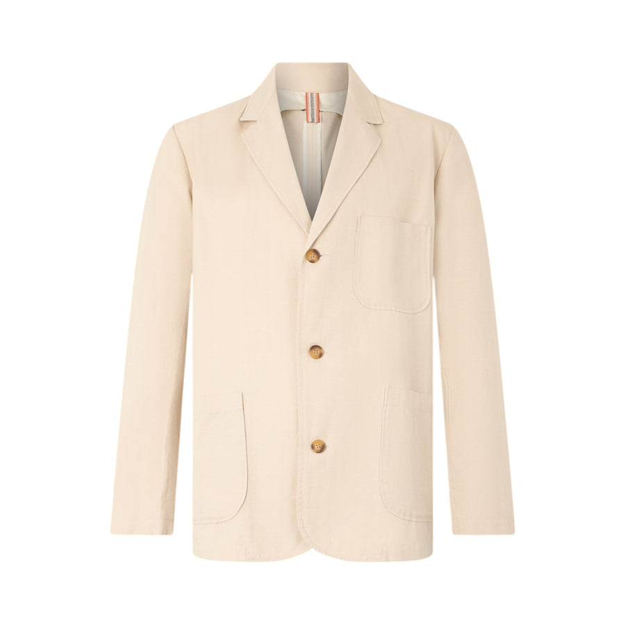Blazer in lino e cotone