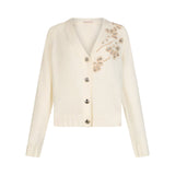 Cardigan donna con ricami gioiello