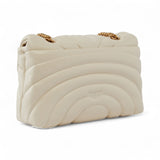 Borsa a tracolla grande Love Bag Puff in nappa trapuntata farfalla