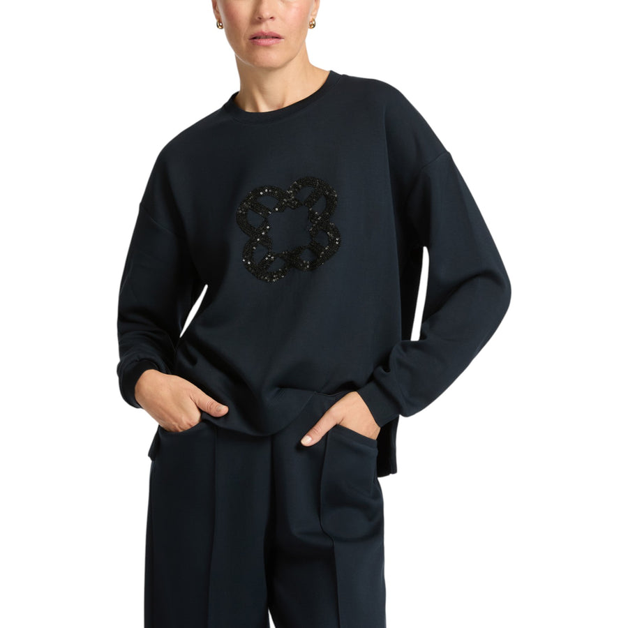 Felpa donna con ricamo Monogram