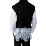 Gilet donna in lana con ricamo gioiello