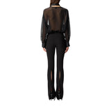 Camicia donna con dettaglio cut-out