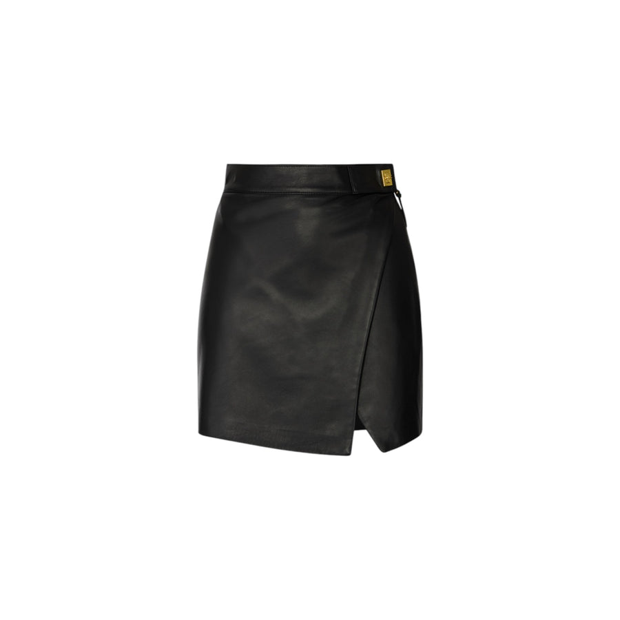 Minigonna donna in pelle nappata