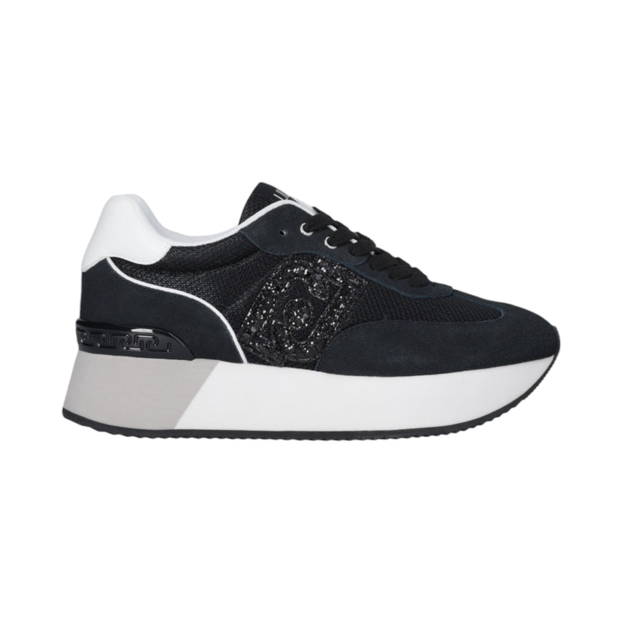 Sneakers donna con logo glitter