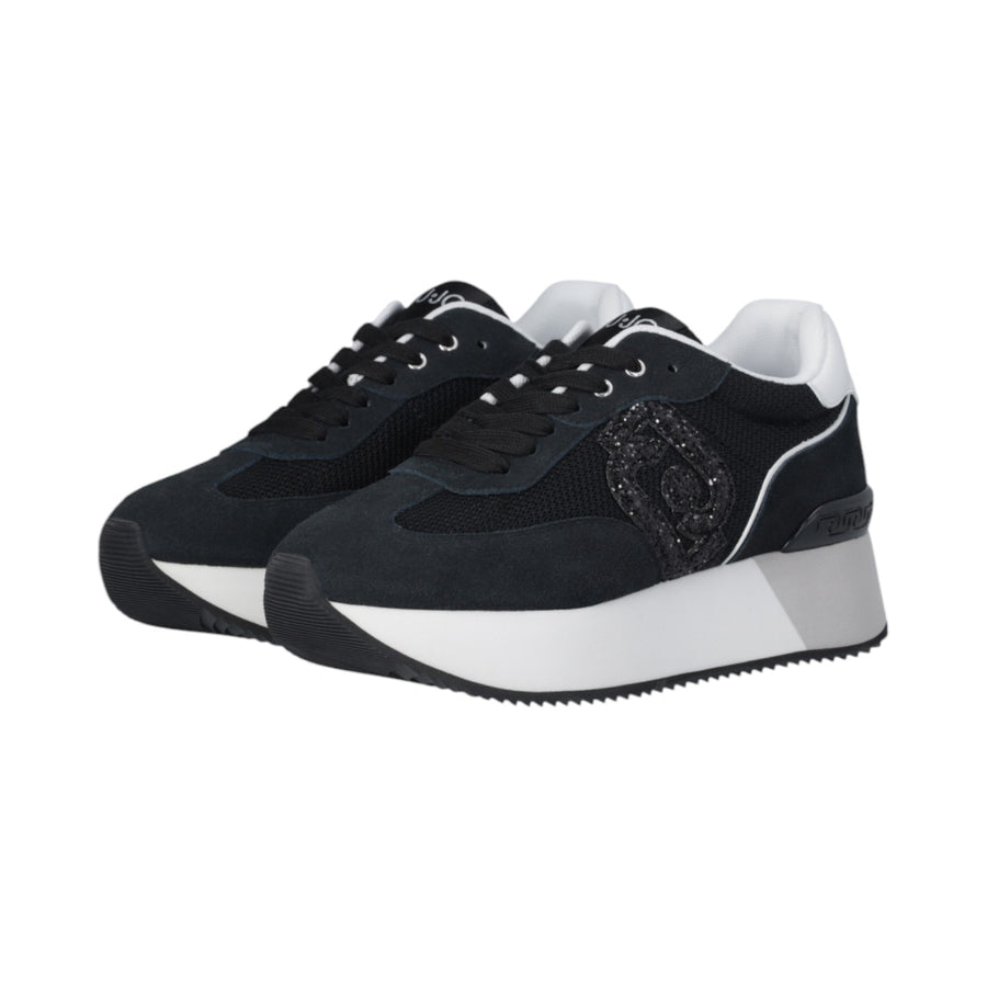 Sneakers donna con logo glitter