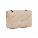 Borsa a tracolla piccola Love Bag Puff in nappa trapuntata