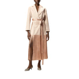 Trench donna  in satin con frange