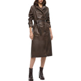 Trench Donna effetto vintage con cintura