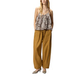 Top donna con spalline sottili e stampa snake