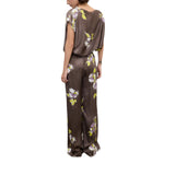 Pantaloni donna palazzo in raso di viscosa