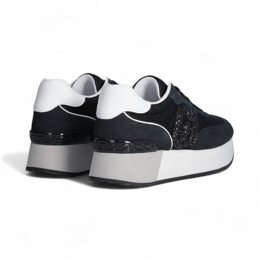 Sneakers donna con logo glitter