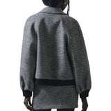 Bomber donna in pied de poule