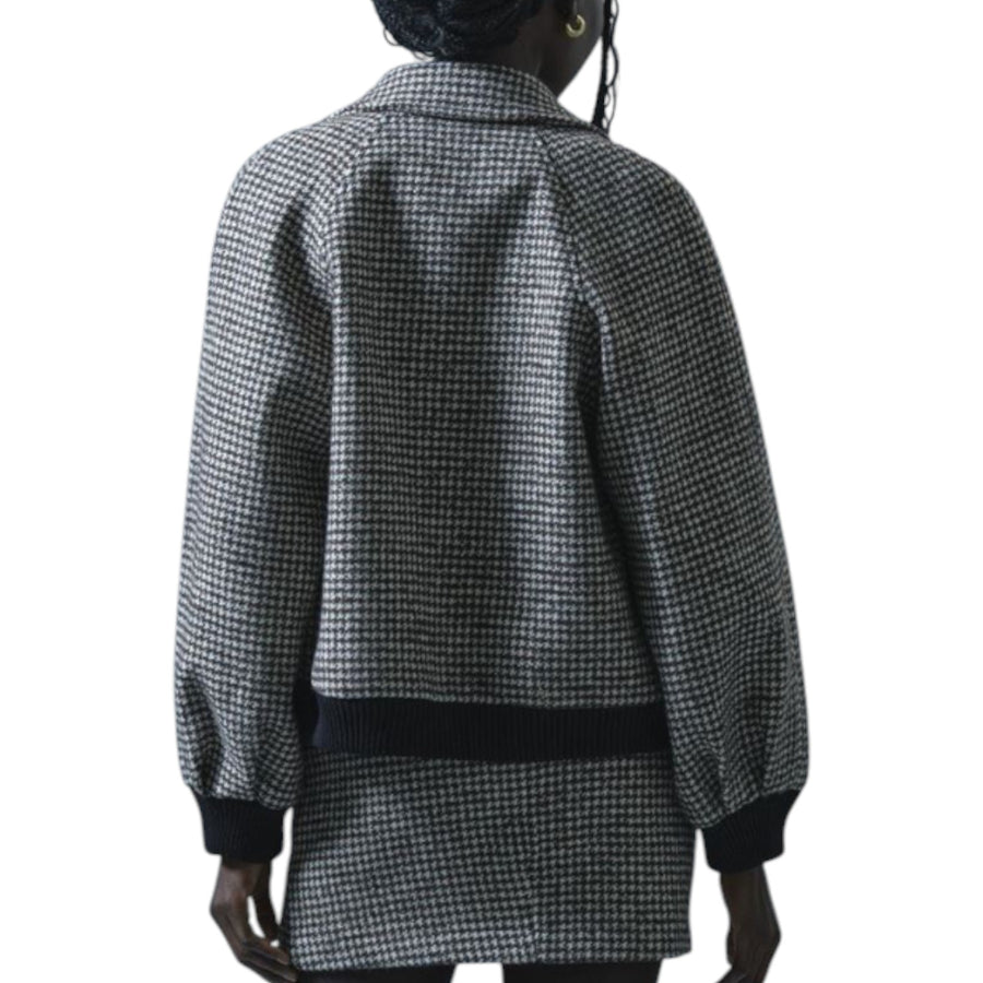 Bomber donna in pied de poule