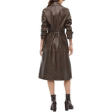 Trench Donna effetto vintage con cintura