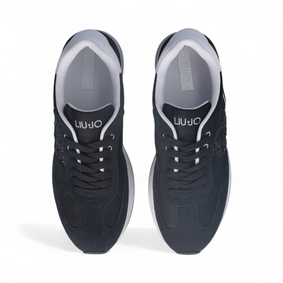 Sneakers donna con logo glitter