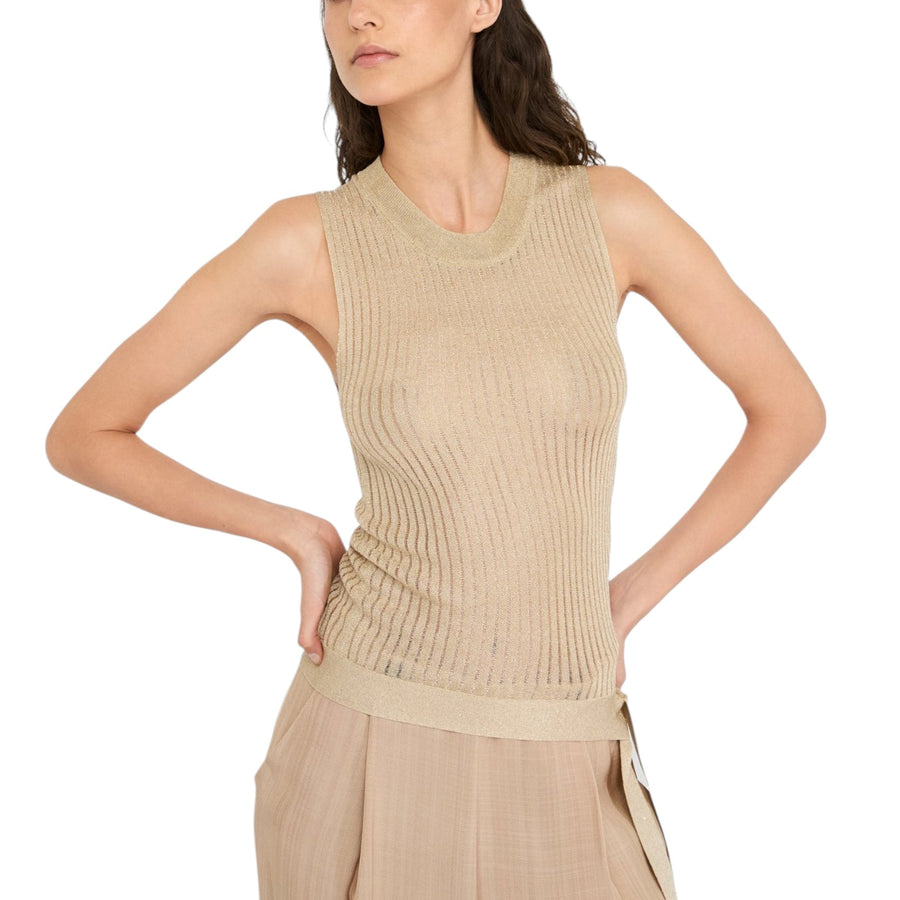 Top donna in maglia lurex®