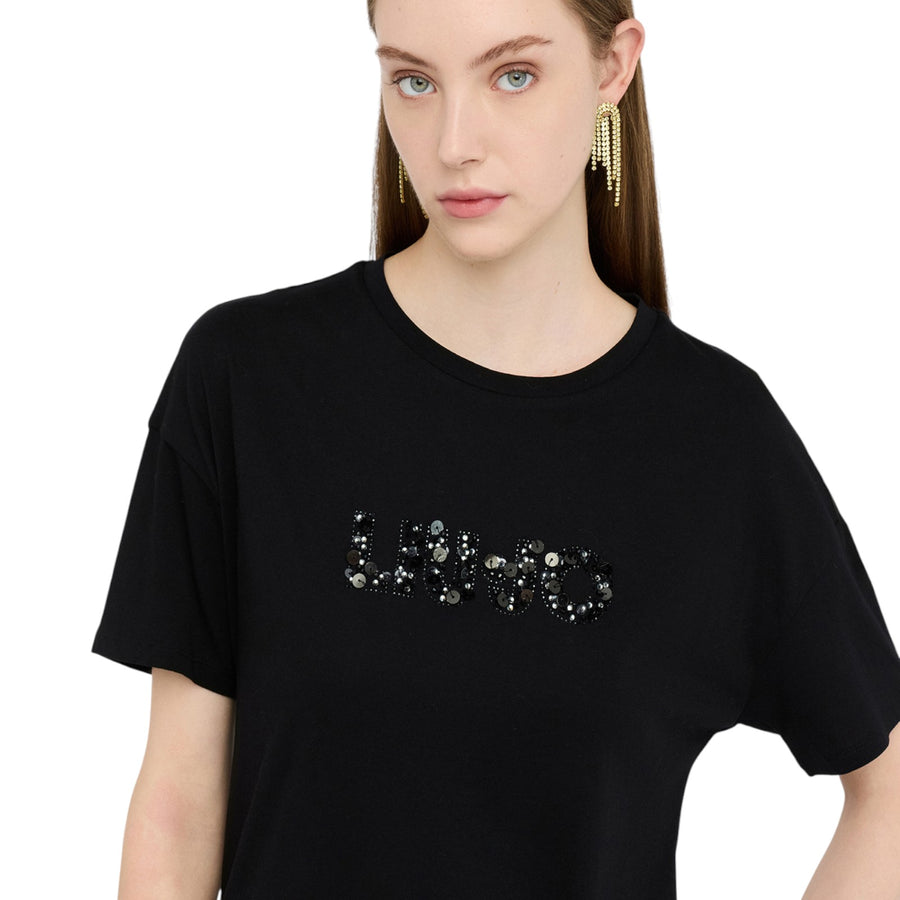 T-shirt donna con logo