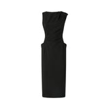 Abito donna midi a tubino con dettaglio gioiello