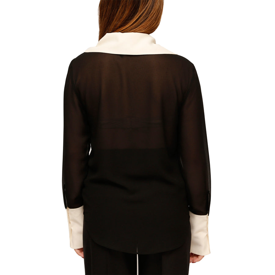 Blusa donna in Georgette Crêpe