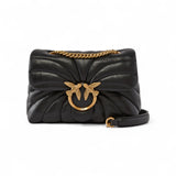 Borsa a tracolla piccola Love Bag Puff Butterfly in nappa