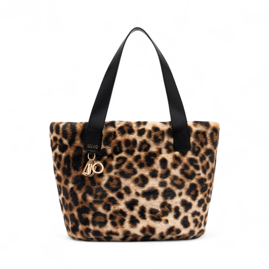 Borsa donna hobo grande in pelliccia sintetica