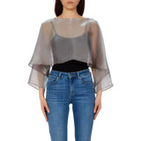 Poncho donna iridescente