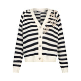 Cardigan donna con ricami gioiello