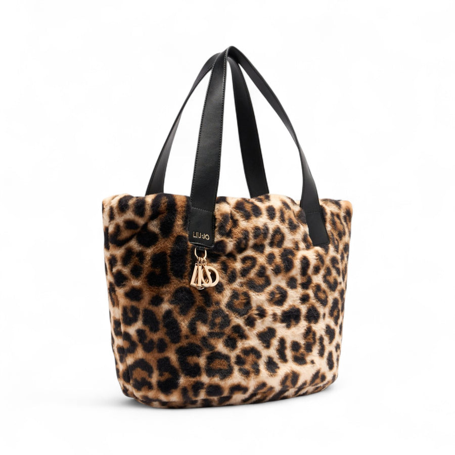 Borsa donna hobo grande in pelliccia sintetica