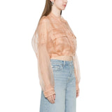 Caban donna  cropped in seta
