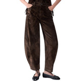 Pantaloni donna balloon in velluto