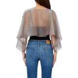 Poncho donna iridescente