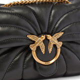 Borsa a tracolla piccola Love Bag Puff Butterfly in nappa