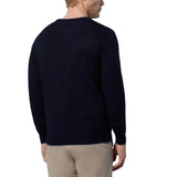 Maglione uomo girocollo con logo ricamato