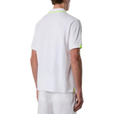 Polo uomo con dettagli fluo