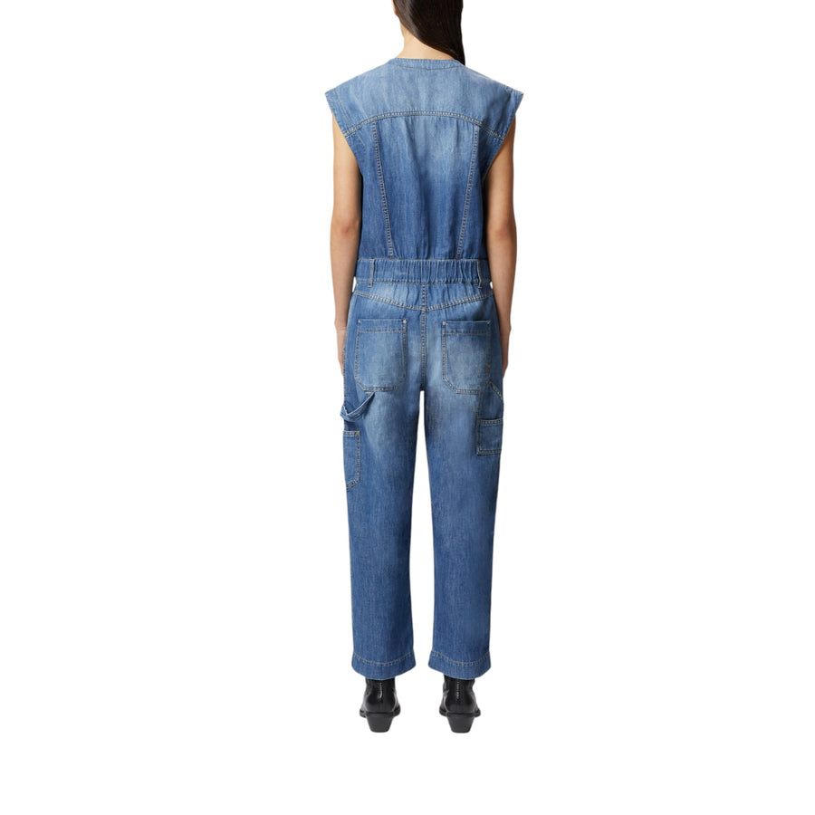 Tuta donna jeans senza maniche