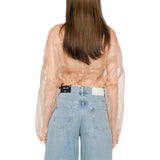 Caban donna  cropped in seta