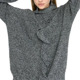 Maglia donna con maxi volant