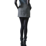 Minigonna donna in pied de poule