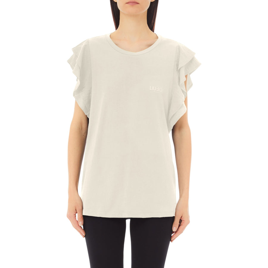 T-shirt donna con rouches