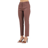 Pantalone donna elegante marrone