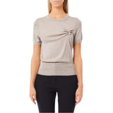 Maglia donna con spilla piercing