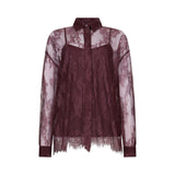 Camicia donna in pizzo chantilly