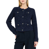 Cardigan donna in misto lana e alpaca