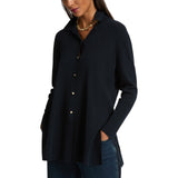 Cardigan donna lungo con colletto