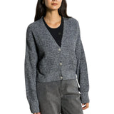 Cardigan donna con bottoni gioiello