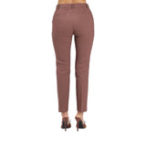 Pantalone donna elegante marrone