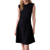 Abito donna in maglia con dettaglio in pizzo